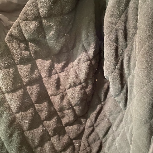 Old Navy mens black coat jacket Sz. XL built-in hood - Picture 7 of 11